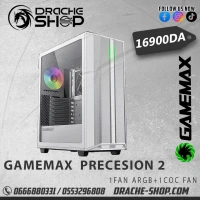Boitier Gaming GAMEMAX Precision 2 COC White 1 FAN ARGB+1 COC FAN