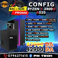 PROMO BEM+BAC PC GAMER RYZEN 5 3400G
