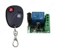 1CH Wireless Remote Control Light Switch Relay Output Radio Receiver 433MHz+tomande