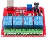 SLB Works HW-341 4-Way 12V Computer USB Control Switch Drive-Free