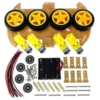 samrt dc car chassis kit withe speed encoder  arduino 