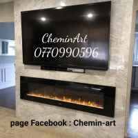 Cheminée électrique décorative chauffante
