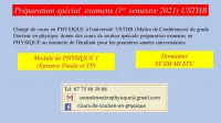 Cours de soutien universitaire PHYS1&2
