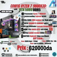 CONFIG PC GAMING AMD RYZEN 7 9800X3D AVEC RTX 5080 16GB MSI VENTUS 3X 