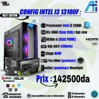 CONFIG PC INTEL CORE I3 13100F / RTX 4060 8GB ASUS DUAL NEW