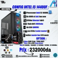 CONFIG PC GAMING INTEL CORE I5 14400F AVEC AMD RX 6800 XT 16GB XFX box New Not refurbished