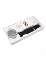 smart-watchs-hm77-ultra-watch-silver-case-and-orange-strap-draria-alger-algerie