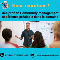 education-formations-boost-recrute-des-prof-en-community-managment-bab-ezzouar-alger-algerie