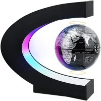 Globe flottant magnétique en lévitation Cadeaux Décor de bureau technologiques avec lumière LED