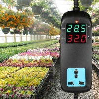 Thermosta MH-2000 Contrôleur de température numérique -40 °C-120 °C Thermostat électronique Intelligent Elevage Oeuf Incubateur   Chambre Froide, la Ferme et poulailler 