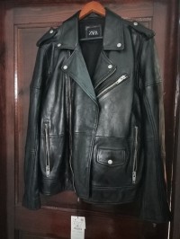 بدلات-و-بليزر-blouson-noir-zara-cuir-دار-البيضاء-الجزائر