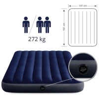 Dura-Beam Matelas Gonflable Technologie Fiber-Tech Intex 64758E فرشة هوائية حجم كبير لشخصين