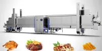 Lignes de Cuisson à la Vapeur et de Friture pour Viande