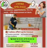 Entreprise rénovation  Finition moderne avec cadeau offert