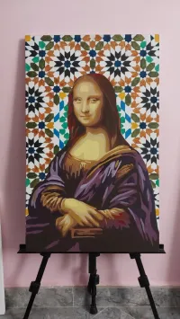 Carde tableau toile peinture acrylique 