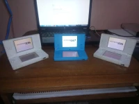 2 Nintendo DS Lite Blanches + Une Nintendo DSi Bleue Flashée (Sans Chargeurs)