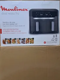 FRITEUSE MOULINEX AIR FRYER DUAL EASY FRY 11L DOUBLE BACS 7 PROGRAMME 2700WATT EZ942HF0 