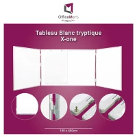 Tableau Blanc tryptique  X-one 100*400cm