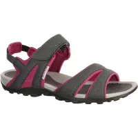 SANDALES DE RANDONNEE - NH100 - FEMME GRIS-ROSE QUECHUA