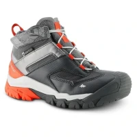 Chaussure Enfant imperméables de randonnée -CROSSROCK MID grises QUECHUA DECATHLON