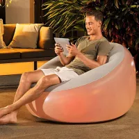 Fauteuil Gonflable 102 × 97 × 71 cm Avec Lumière LED Intégrée Bestway 