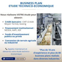 Etude technico/Businee Plan/Bank/Financement/ Concession