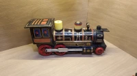 Locomotive train Western Union Pacific Made in Japàn en Tôle noir des années 60's