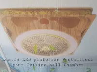 Ventilateur lustre LED Plafonier telecommande