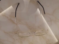 Lunettes carrées percées sans monture en métal unisexe