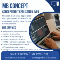 Créez des sites Web & Application modernes et professionnels avec un service rapide et fiable.