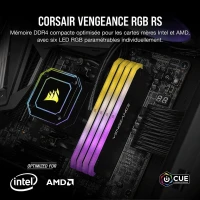 Ram - Corsair Vengeance RGB RS 16 Go (2 x 8 Go), DDR4 3200 MHz C16
