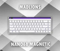 MADLIONS NANO 68 / MAGNETIC KEYBOARD / WHITE / WIRED