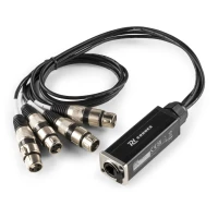 Splitter RJ45 vers 4 x XLR3 femelle pour DMX ou signal audio - CX192