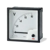 Voltmètre ABB VLM - 1 - 500  Taille 72mm & 96mm & Commutateur Volumétrique ONV 30 PB