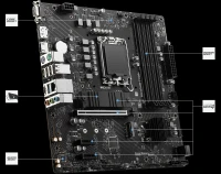  CARTE MERE MSI PRO B760M-P DDR4 