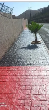 Béton imprimé 