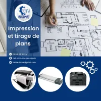 Impression de plan (grand format et petit format)