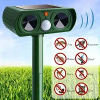 طارد الحيوانات بالموجات فوق الصوتية  Repousser Animaux Nuisibles Protecteur de Jardin 