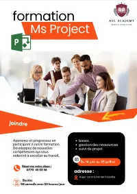 formation Microsoft Project initiation