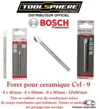 Foret Pour céramique Cyl-9 Bosch Professionnel 