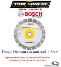 Disque Dianmant et segmente eco universal 115mm Bosch