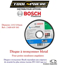 Disque à tronçonner 115mm Métal Bosch