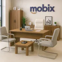 Chaise Stellar administrative moderne et pratique PDG en simili cuir (skaï) de la marque mobixdz