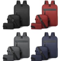 حقائب-الظهر-ensemble-3-pcs-sac-a-dos-elegant-et-impermeable-pour-homme-avec-port-usb-gris-mat-02-طقم-رجالية-أنيقة-في-1-مع-منفذ-شحن-وادي-ارهيو-غليزان-الجزائر