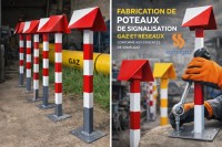 صناعة-و-تصنيع-fabrication-de-poteaux-signalisation-pour-reseaux-gaz-specifications-sonelgaz-أولاد-موسى-بومرداس-الجزائر