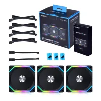 LIAN LI UNI Fan SL120 V2 RGB Noir 3x 12cm Fan Pack Avec Controlleur