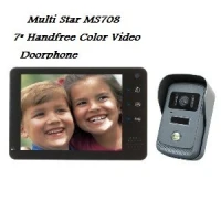 7" HANDFREE COLOR VIDEO DOORPHONE MULTISTAR MS744