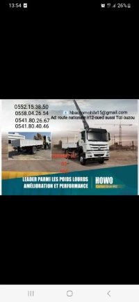 HOWO SINOTRUK GRUE CAMION 2024