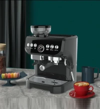 Machine à Café Expresso Electrique professionnelle 3En1 Avec Broyeur 19Bars 