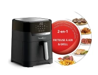 Friteuse à air + Grill, 4,2 L, 8 Programmes Auto, Moulinex